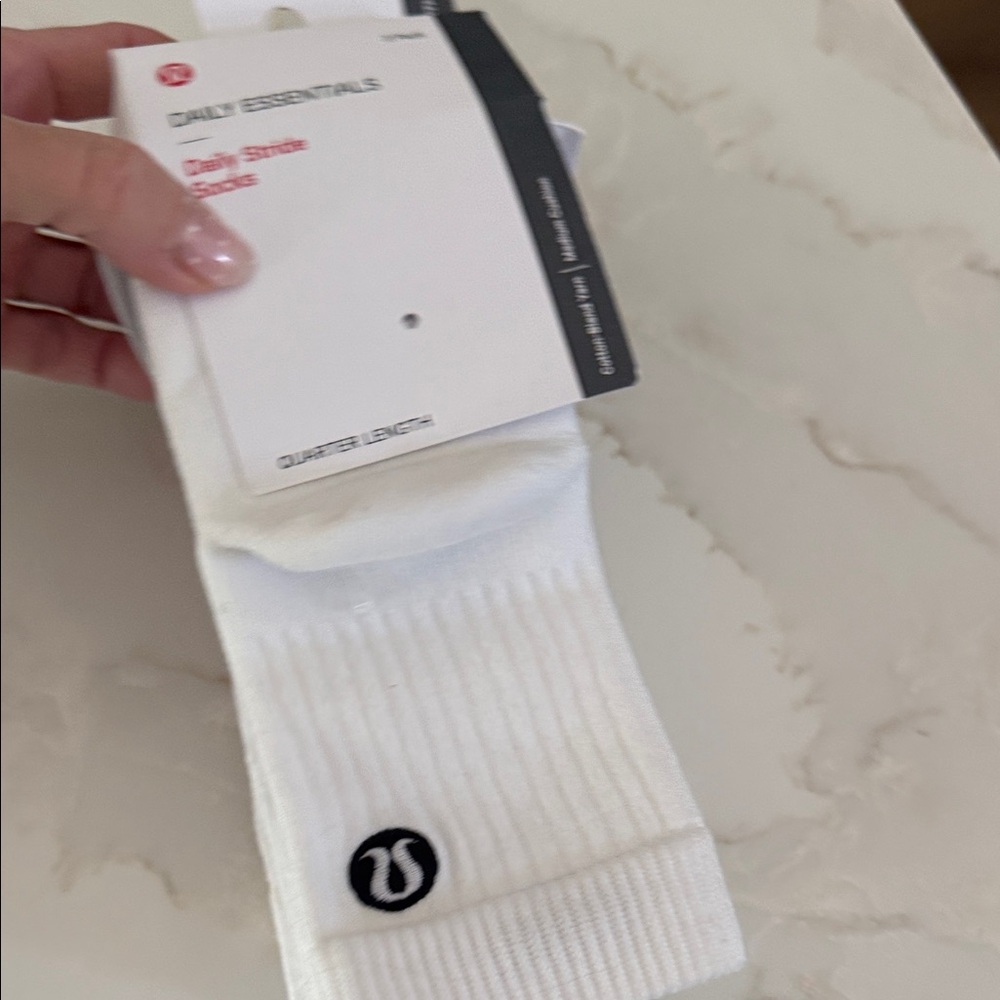 lululemon athletica White Athletic Socks